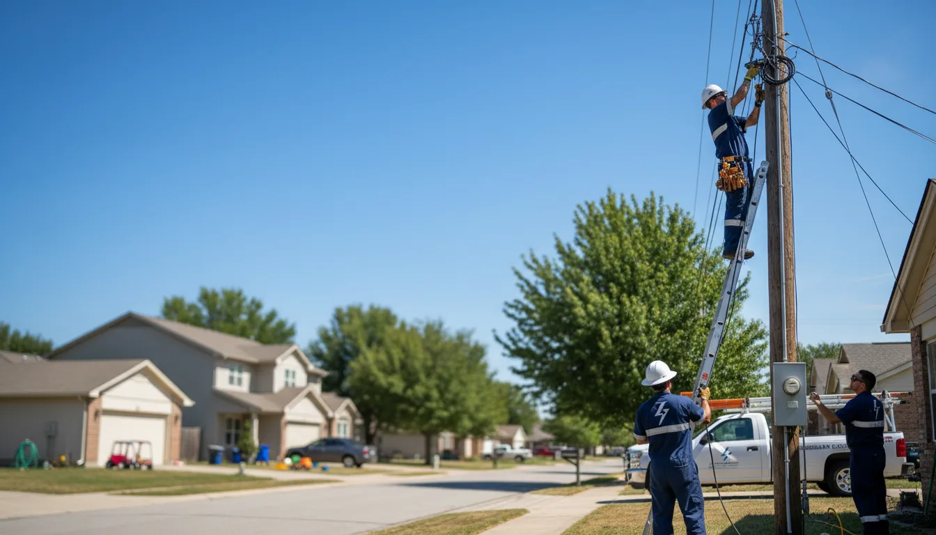 Residential electrician providing installation services in Oakdale, CA